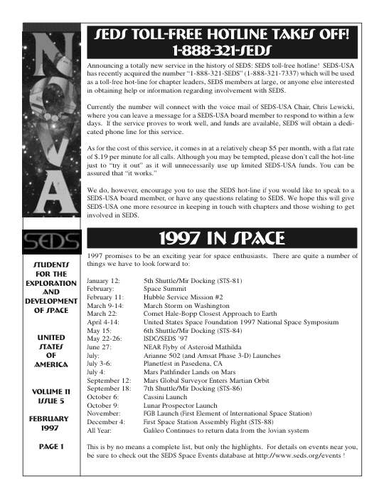 Issue 5 — February 1997 cover